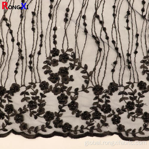 High End Handwork Beads Embroidery Fabric Hot Selling Handwork Embroidery Neck Designs For Wholesales Supplier